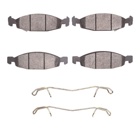 Dynamic Friction Co 3000 Semi-Metallic Brake Pads Hardware Kit, Low Dust, 100% Copper Free, 100% Asbestos-free, Front 1311-0790-01